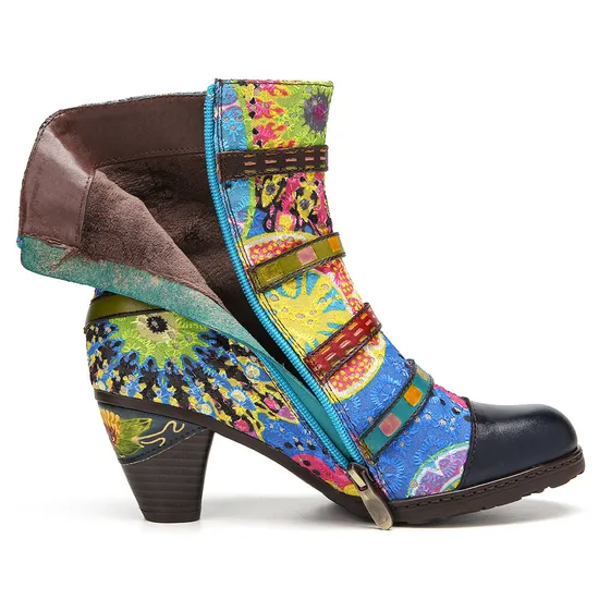 Blue Ankle Booties 5