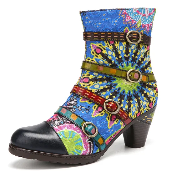 Embroidered Ankle Booties 3