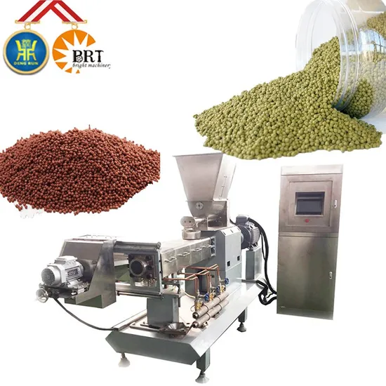Fish food extruder processing line