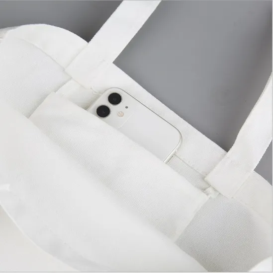 Natural White Calico Cotton Bag Image 3