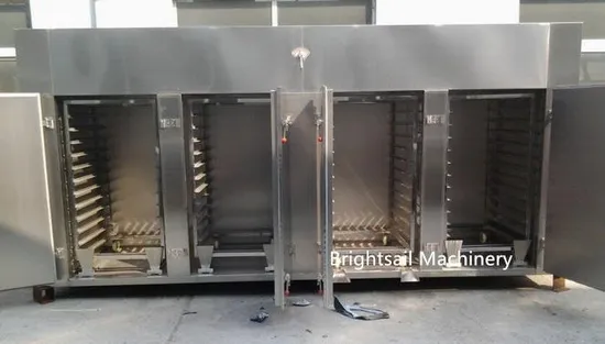 Dryer machine in use with vegetables