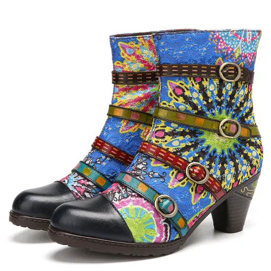 Blue Ankle Booties 1