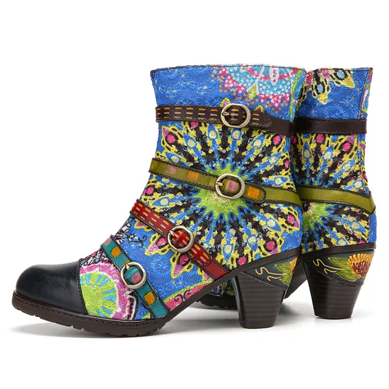 Blue Ankle Booties 3