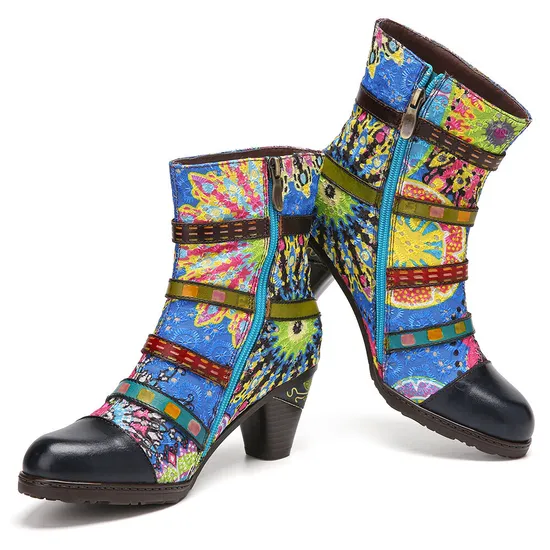 Blue Ankle Booties 2